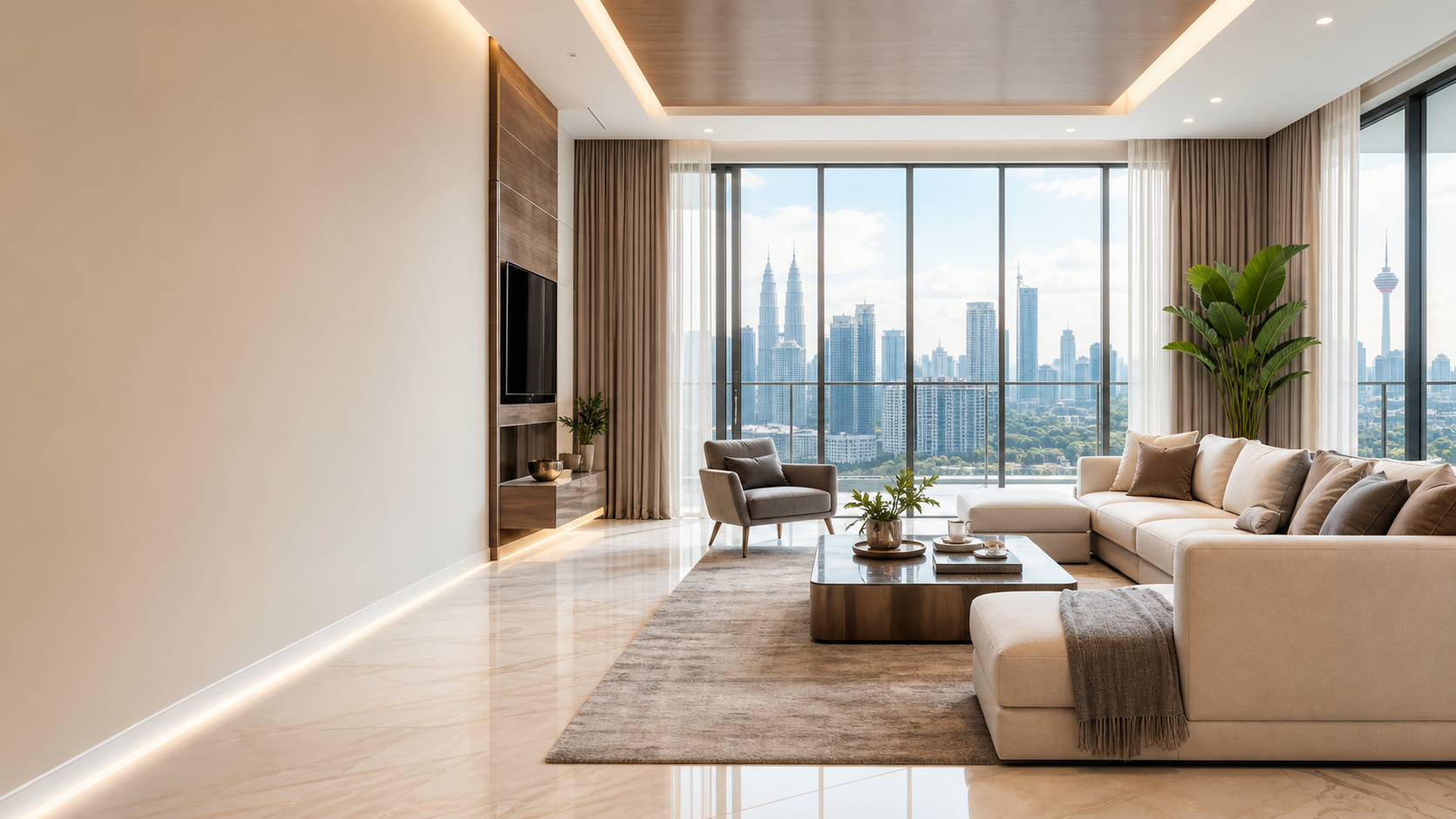 Bright premium condominium interior